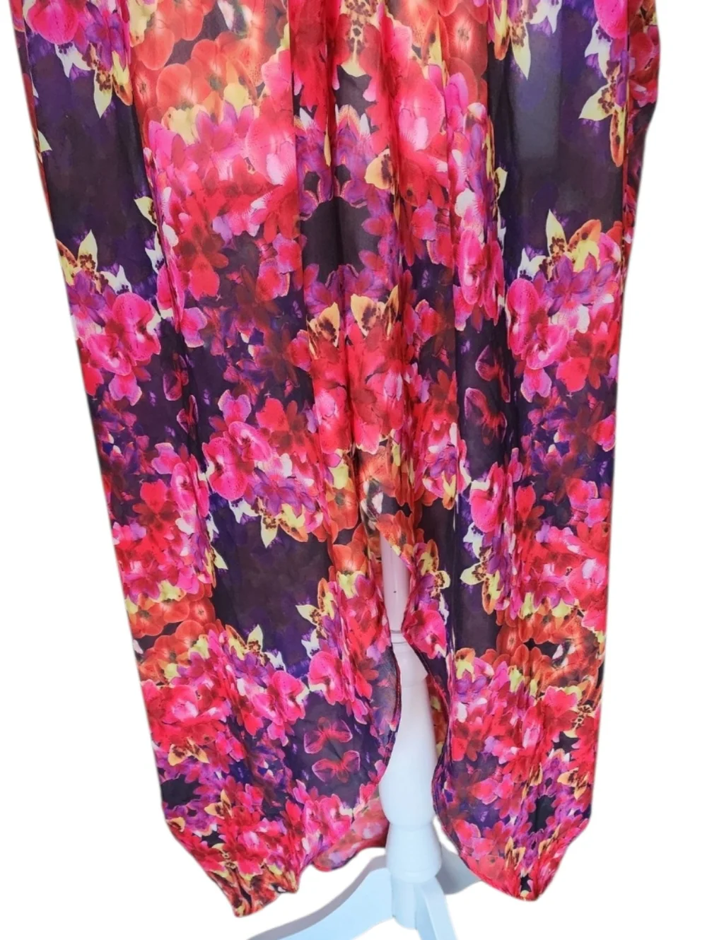 6 Shore Road Floral Pink Purple Orange Swim Coverup Kaftan
